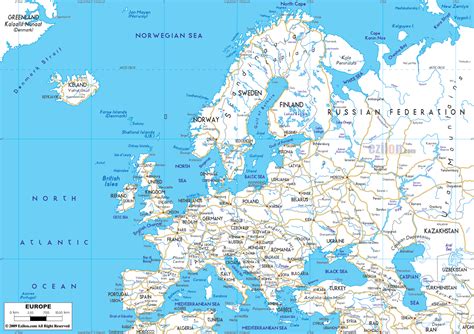 printable map of europe with cities|5+ Printable Full Detailed Map of Europe With Cities [PDF].